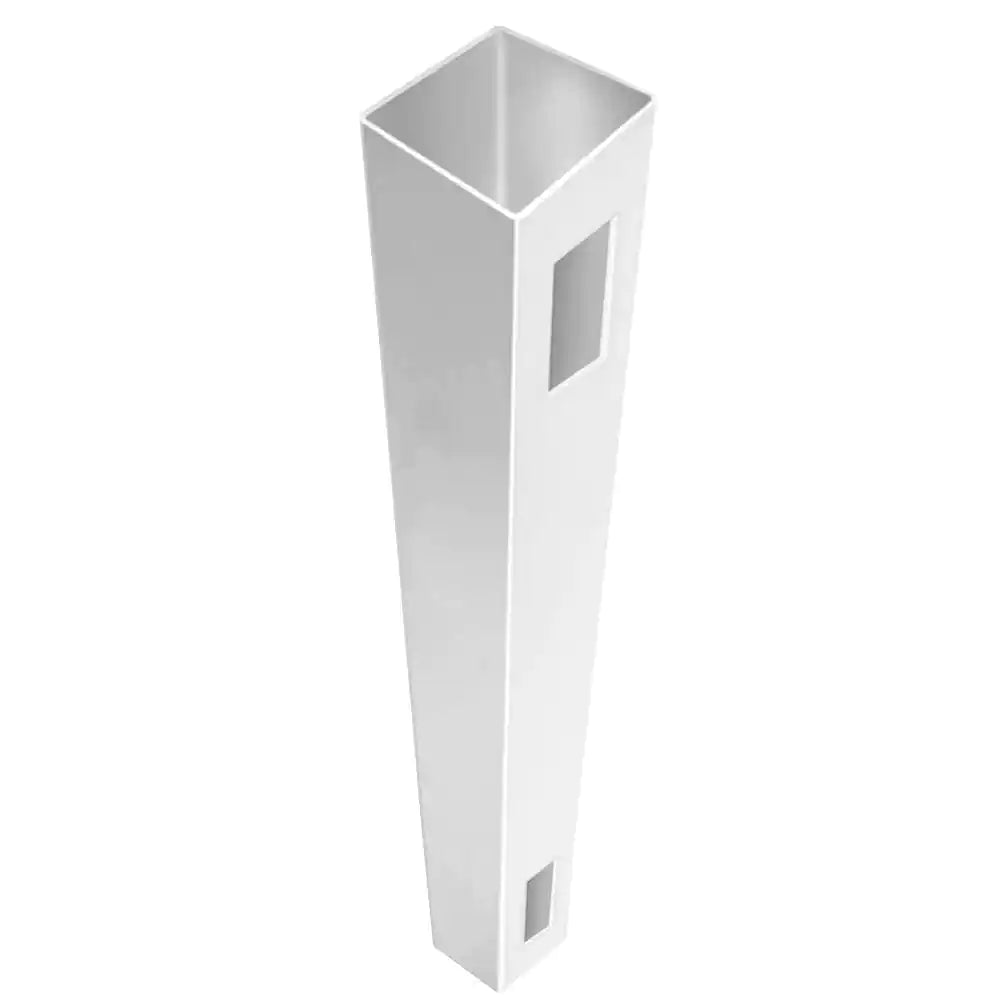 Linden 5 In. X 5 In. X 9 Ft. White Vinyl Routed Fence End Post