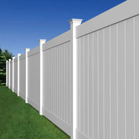 Thumbnail for Linden 6 Ft. H X 8 Ft. W White Vinyl Privacy Fence Panel Kit