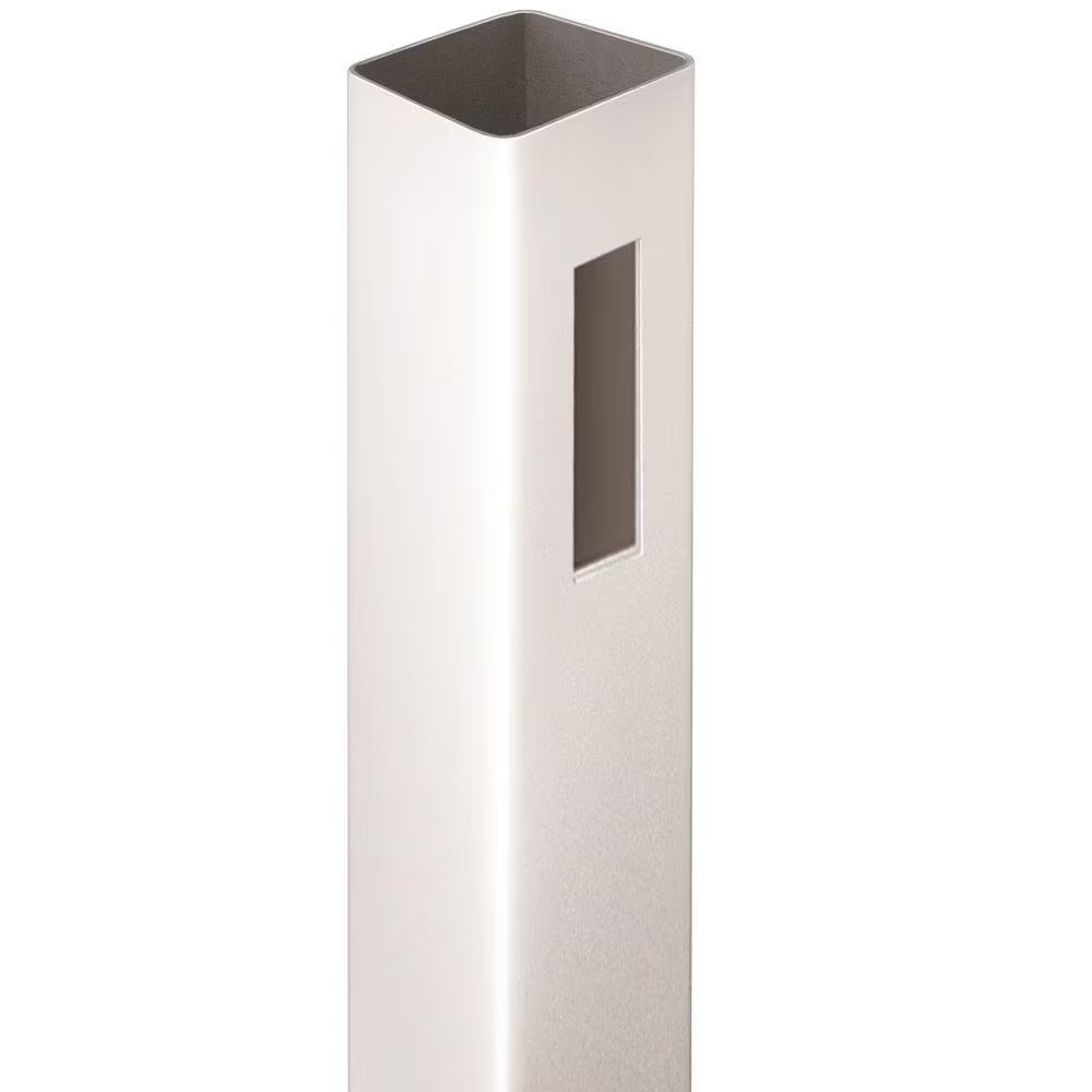 Linden 5 In. X 5 In. X 9 Ft. White Vinyl Routed Fence End Post