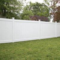 Thumbnail for Linden 5 In. X 5 In. X 9 Ft. White Vinyl Routed Fence Line Post