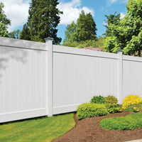Thumbnail for Linden 5 In. X 5 In. X 9 Ft. White Vinyl Routed Fence Line Post